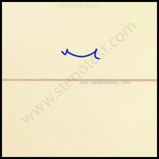 Stenography pattern for I know that