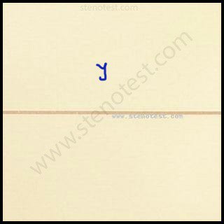 Stenography pattern for I do not