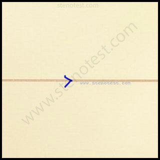Stenography pattern for To the