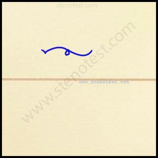 Stenography pattern for I am saying