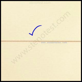 Stenography pattern for I will