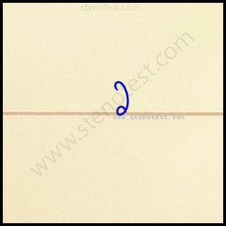 Stenography pattern for There is