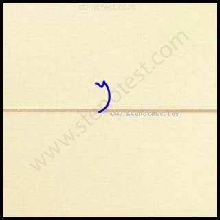 Stenography pattern for I was