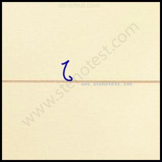 Stenography pattern for And then