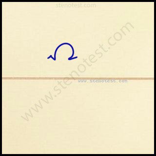 Stenography pattern for And also the