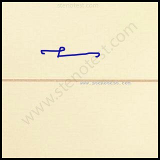 Stenography pattern for Across the country