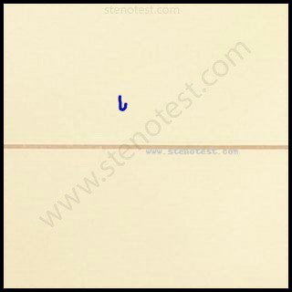 Stenography pattern for On the behalf of
