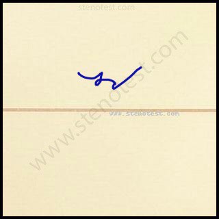 Stenography pattern for In the same way