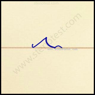 Stenography pattern for We have made