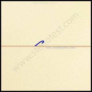 Stenography pattern for Are not