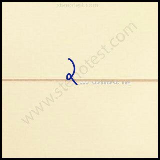 Stenography pattern for So as to