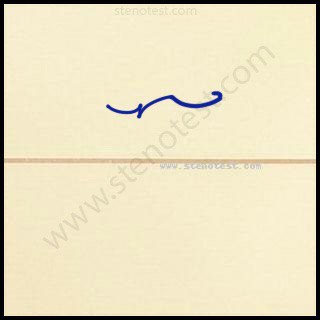 Stenography pattern for In the long run