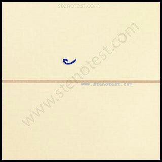 Stenography pattern for In order to