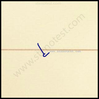 Stenography pattern for Put forward