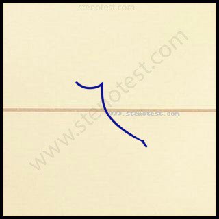 Stenography pattern for In favour of