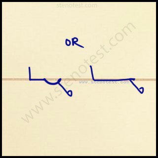 Stenography pattern for Taking place