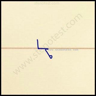 Stenography pattern for Take place
