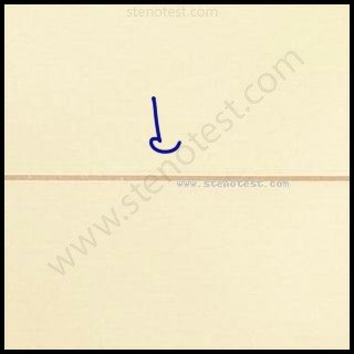 Stenography pattern for At any rate
