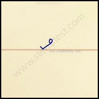 Stenography pattern for To ours