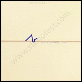 Stenography pattern for Rate of the