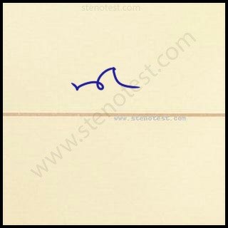 Stenography pattern for I myself