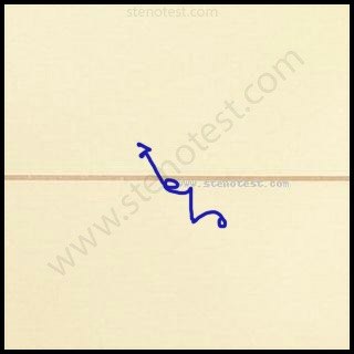 Stenography pattern for Of the present times