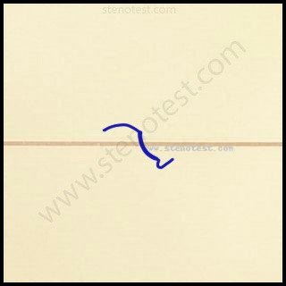 Stenography pattern for Move forward