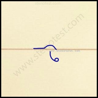Stenography pattern for Came into office