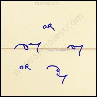 Stenography pattern for Must not only