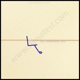 Stenography pattern for Took place