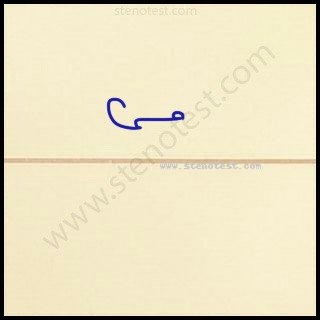 Stenography pattern for Fly across