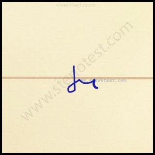 Stenography pattern for It is certain that
