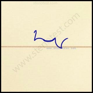 Stenography pattern for Charming fellow