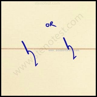 Stenography pattern for Before the