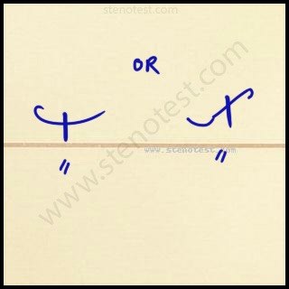 Stenography pattern for Narendra Modi