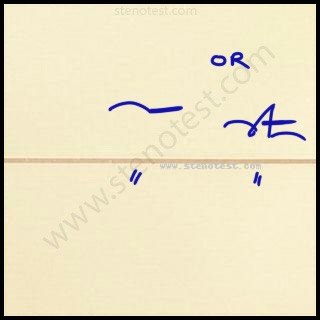 Stenography pattern for Mahatma Gandhi