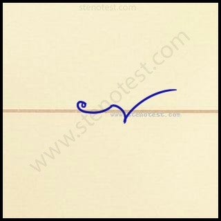 Stenography pattern for Sooner or later