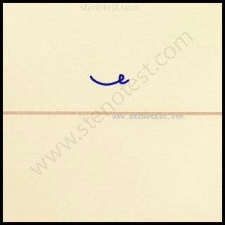 Stenography pattern for In a position