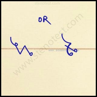 Stenography pattern for For this purpose