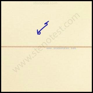 Stenography pattern for On behalf of the