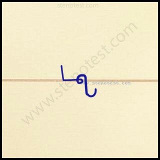 Stenography pattern for Taking into consideration