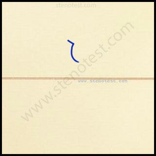 Stenography pattern for Although