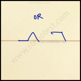 Stenography pattern for Curb