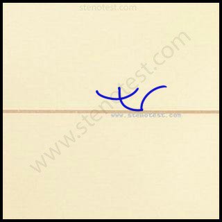 Stenography pattern for Unfortunately