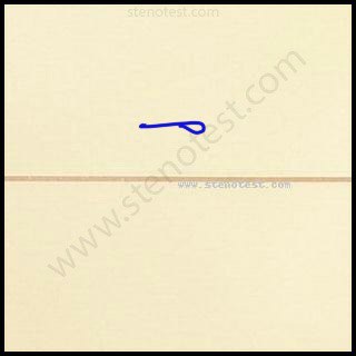 Stenography pattern for Against