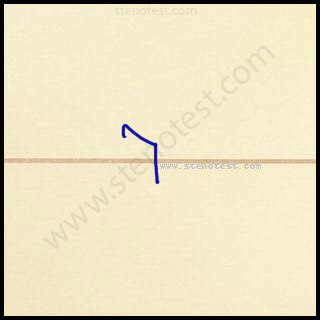 Stenography pattern for Brought