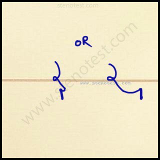 Stenography pattern for Suspended