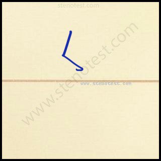 Stenography pattern for Japan