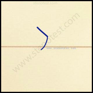 Stenography pattern for Abash