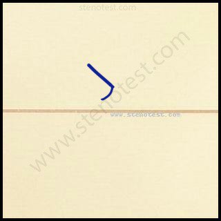 Stenography pattern for Abashed